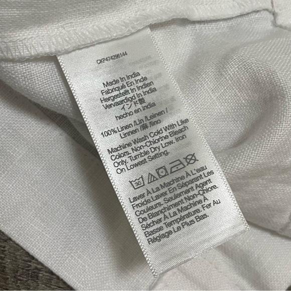 MADEWELL Goldie Midi Dress 100% Linen White Sleeveless Slit Size 6 NWT - Picture 9 of 10